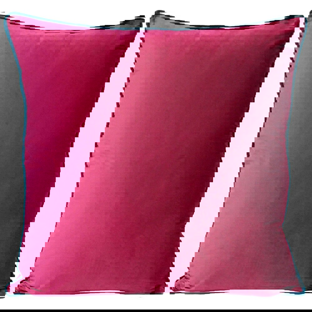 Riva Home Meridian Cushion Cover - Raspberry/Teal