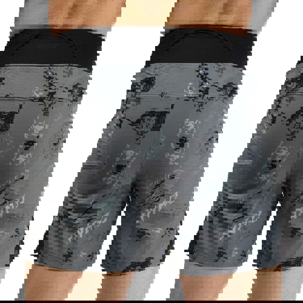 Under Armour Mens Run Like An Animal Shorts - Black/Grey