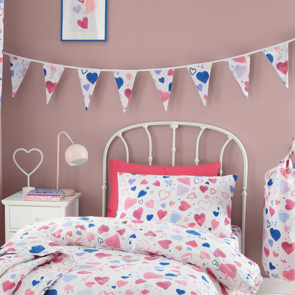 Hearts Bunting - Happy Linen Company