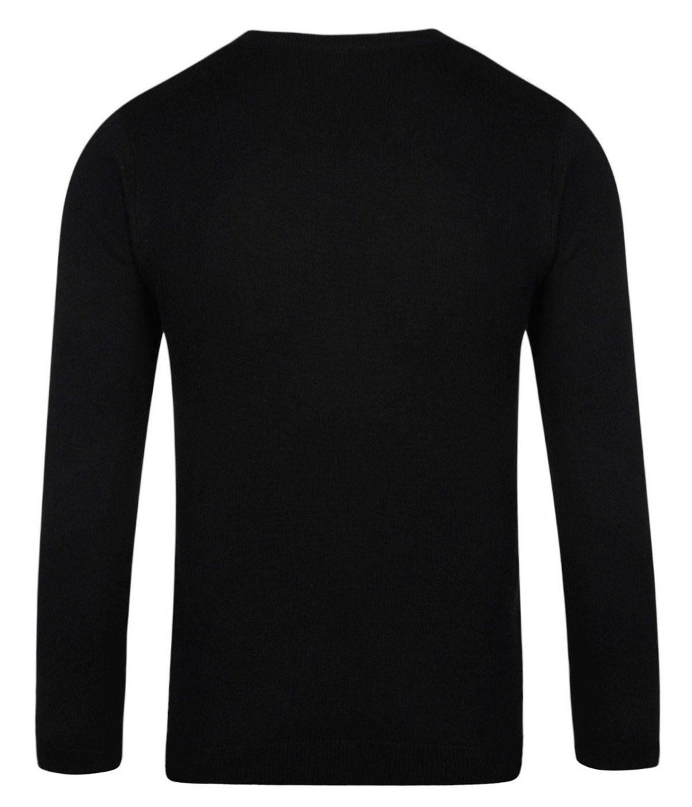 Gabicci V00GK06 Mens Brandon Vee Neck Sweater Gabicci Vintage - BLACK