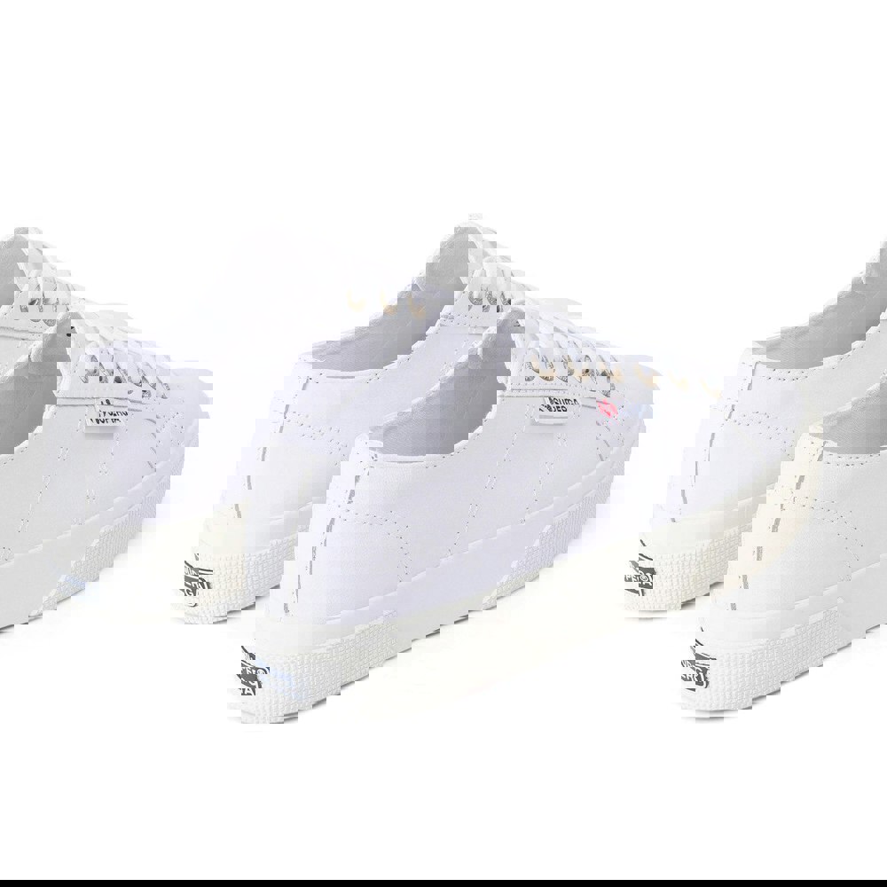 Superga Womens/Ladies 2740 Nappa Leather Platform Trainers - Optic White/Avorio