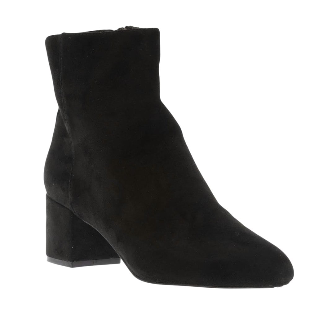 Dune London Womens/Ladies Suede Block Heel Ankle Boots - Black