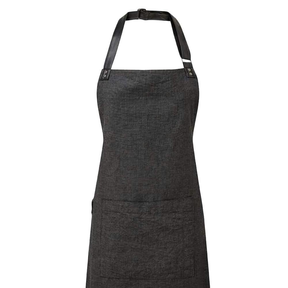 Premier Adults Unisex Annex Bib Apron - Black