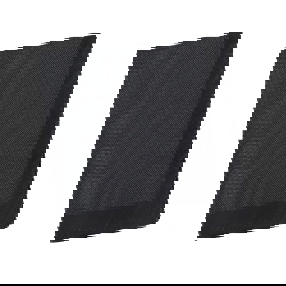 Alexander McQueen woven silk Pocket Square pochette in charcoal grey