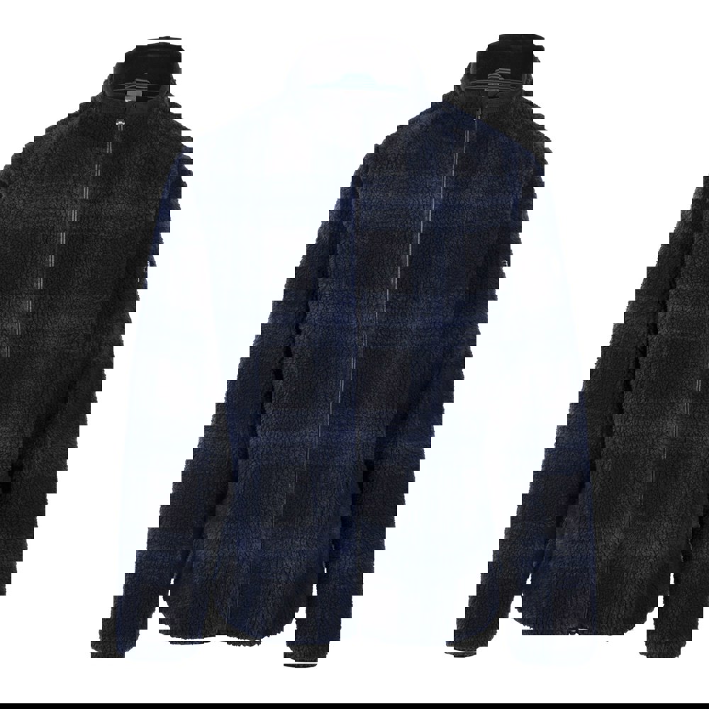 Trespass Mens Epperstone AT400 Checked Fleece - Navy