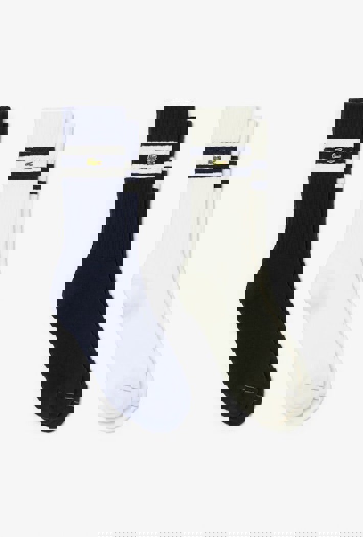Lacoste Men's Ribbed Cotton Socks