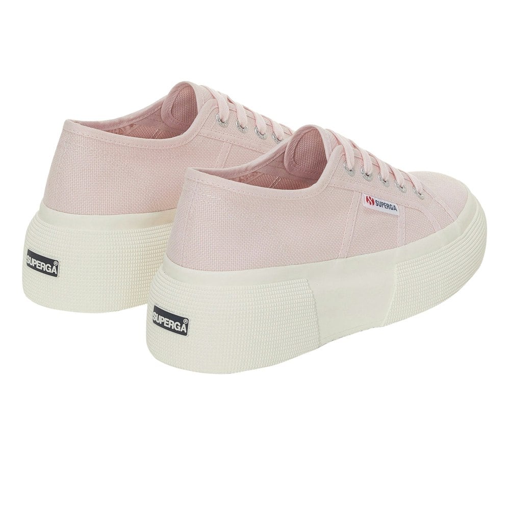 Superga Womens 2287 Bubble Trainers - Pink Ish/Avorio