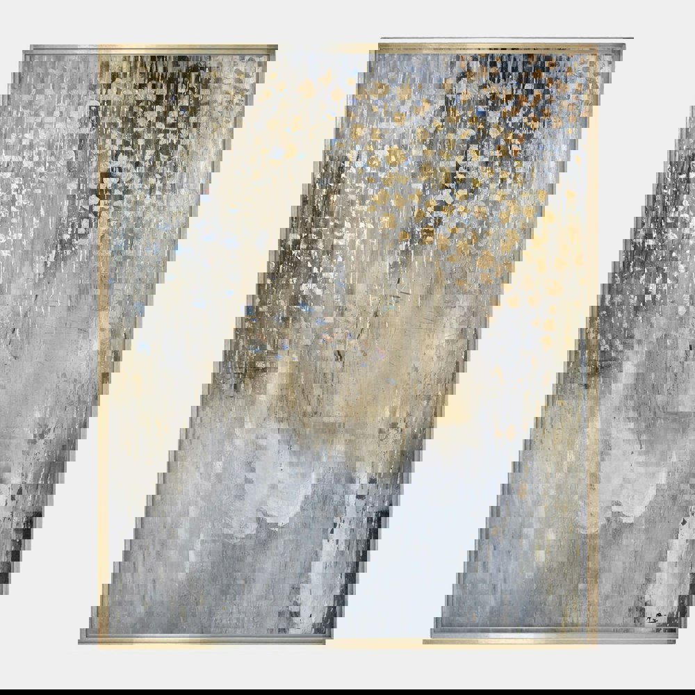 Quintessa Art Luvia: A stunning contemporary art piece featuring golden fields. Perfect for luxury home decor.
