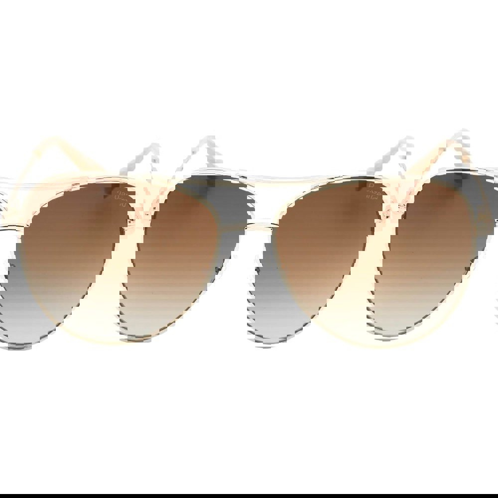 Banana Republic Brown SF PZ Lens Light Gold Sunglasses One Size