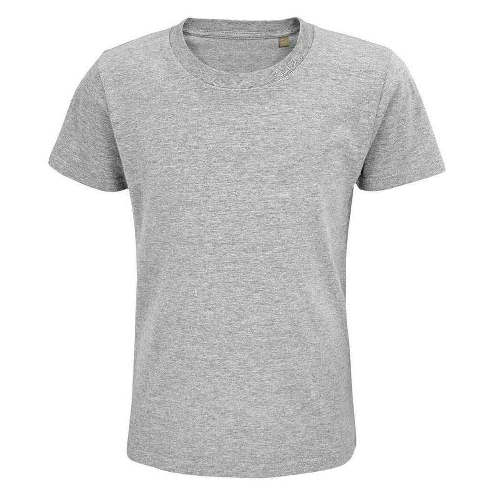 SOLS Childrens/Kids Pioneer Organic T-Shirt - Grey Marl - Grey Marl - 100% Organic Cotton