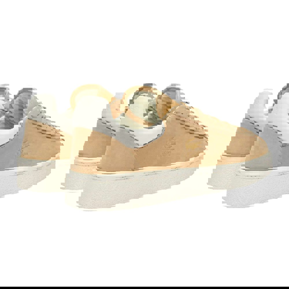 Lacoste Womens Baseshot Premium Suede Trainers - Brown
