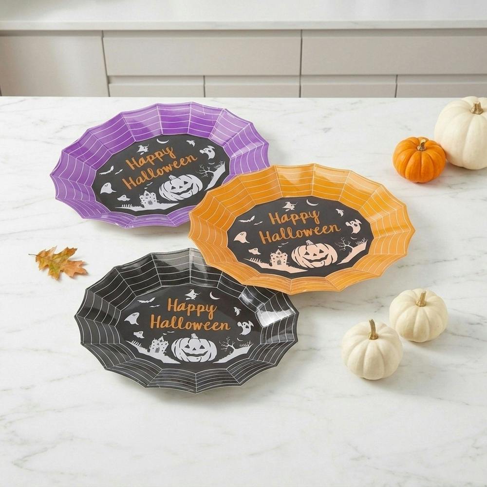 Garden Greatness 3 Pack Web Halloween Treat Trays