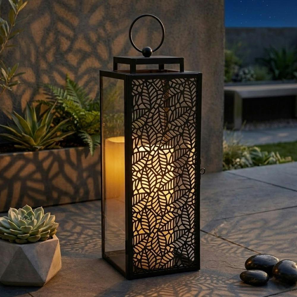 Garden Greatness Lunaria Tall Leaf Urban Garden Lantern