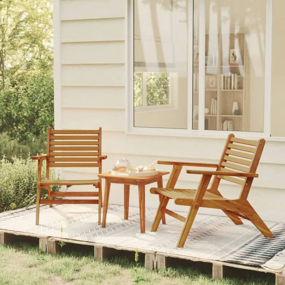 Berkfield Garden Chairs 2 pcs Solid Acacia Wood