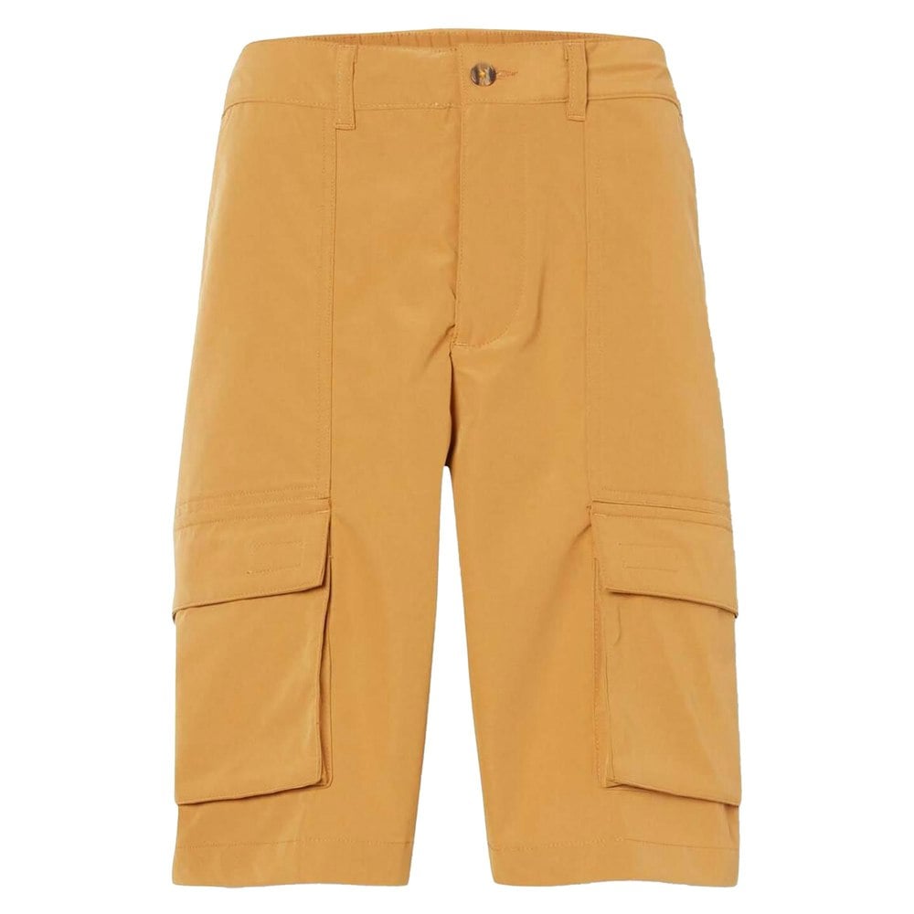 Timberland Mens Leather Badge Water Repellent Cargo Shorts - Wheat