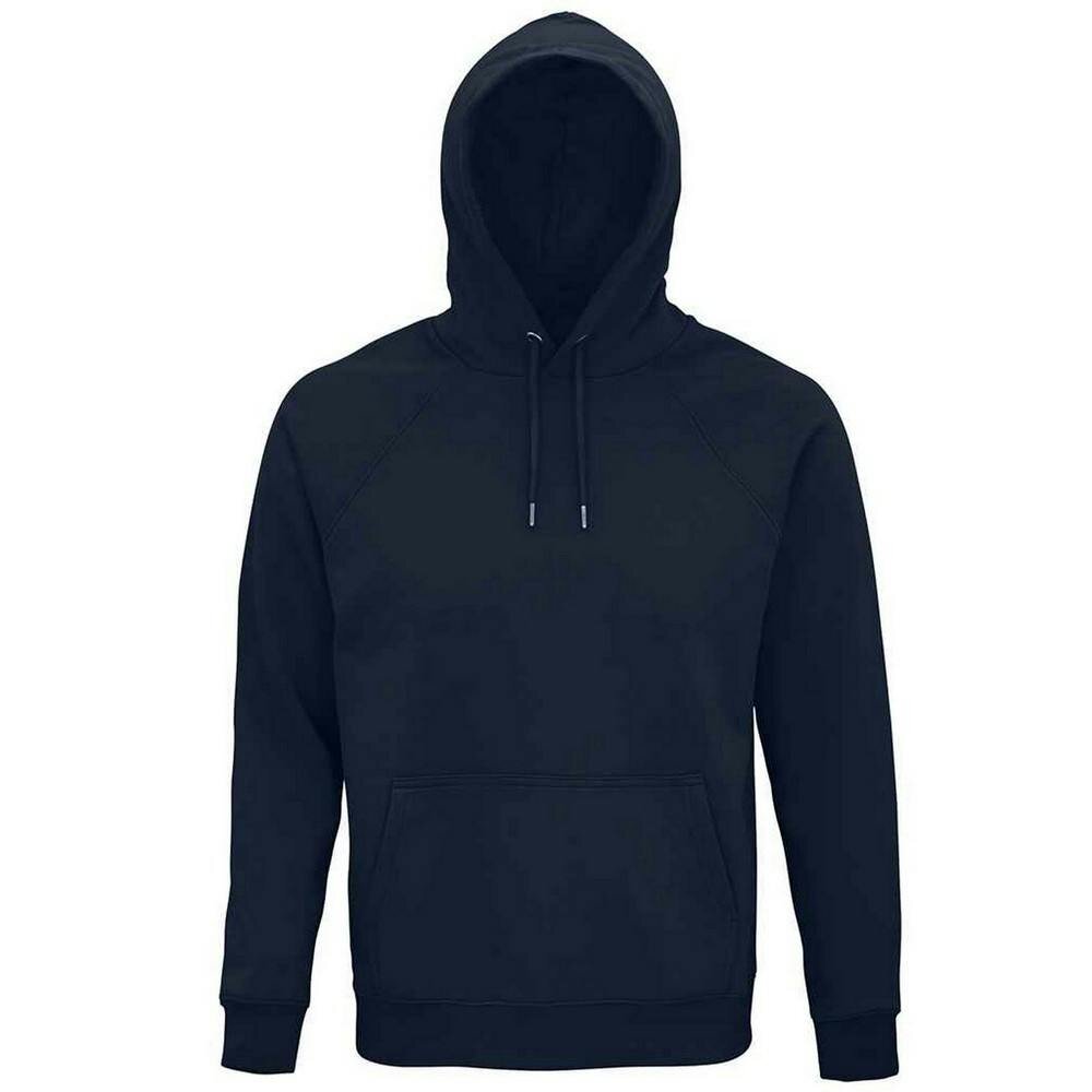 SOLS Unisex Adult Stellar Organic Hoodie - French Navy - French Navy - 80% Organic Cotton/20% Recycled Polyester