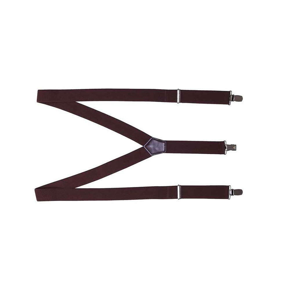 Premier Mens Clip On Braces - Brown