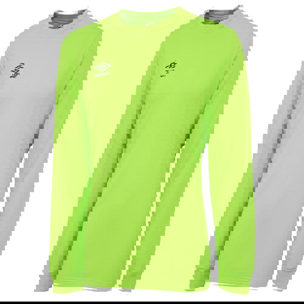 Umbro Childrens/Kids Club Long-Sleeved Jersey - Green Gecko