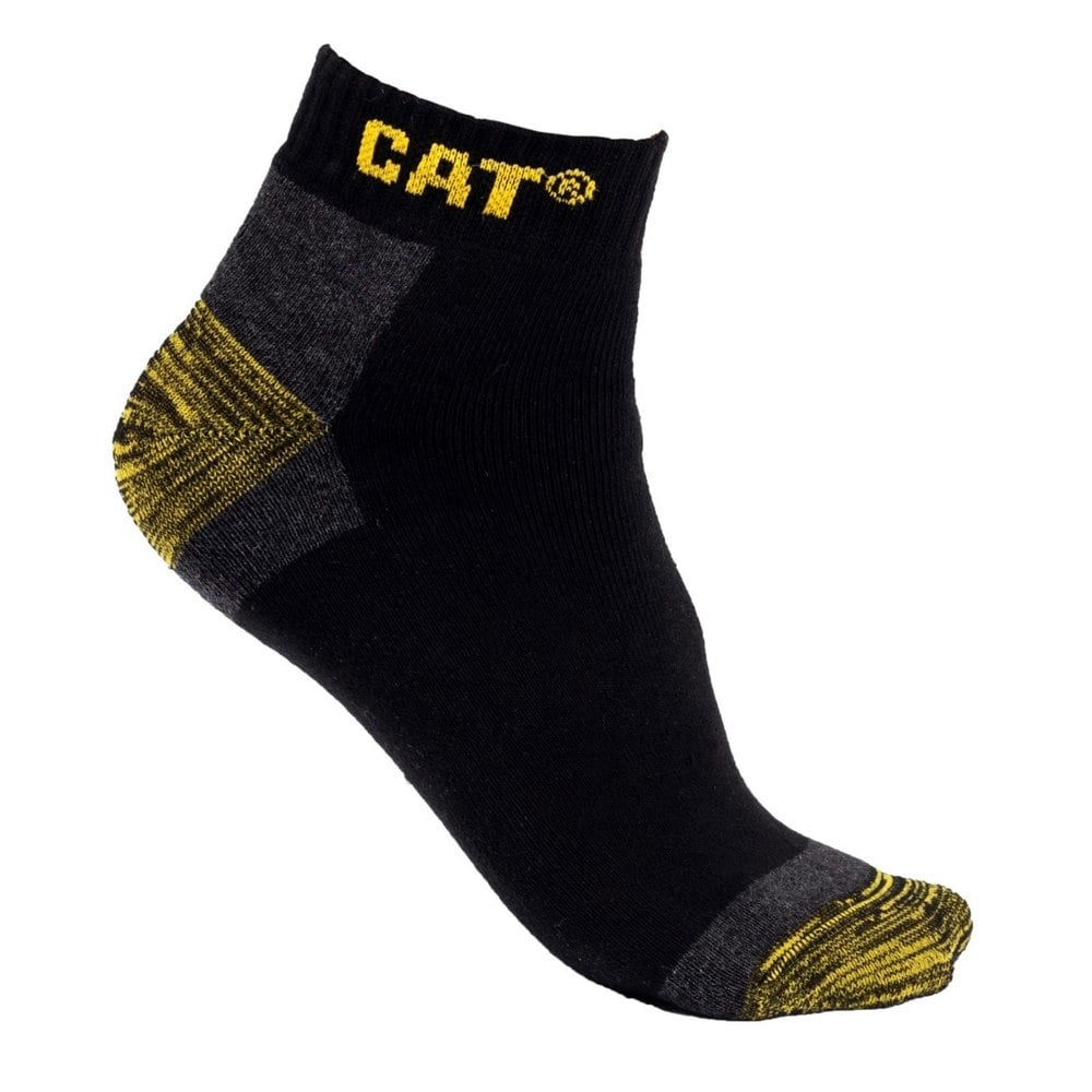 Caterpillar Unisex Adult Liner Socks (Pack of 3) - Black