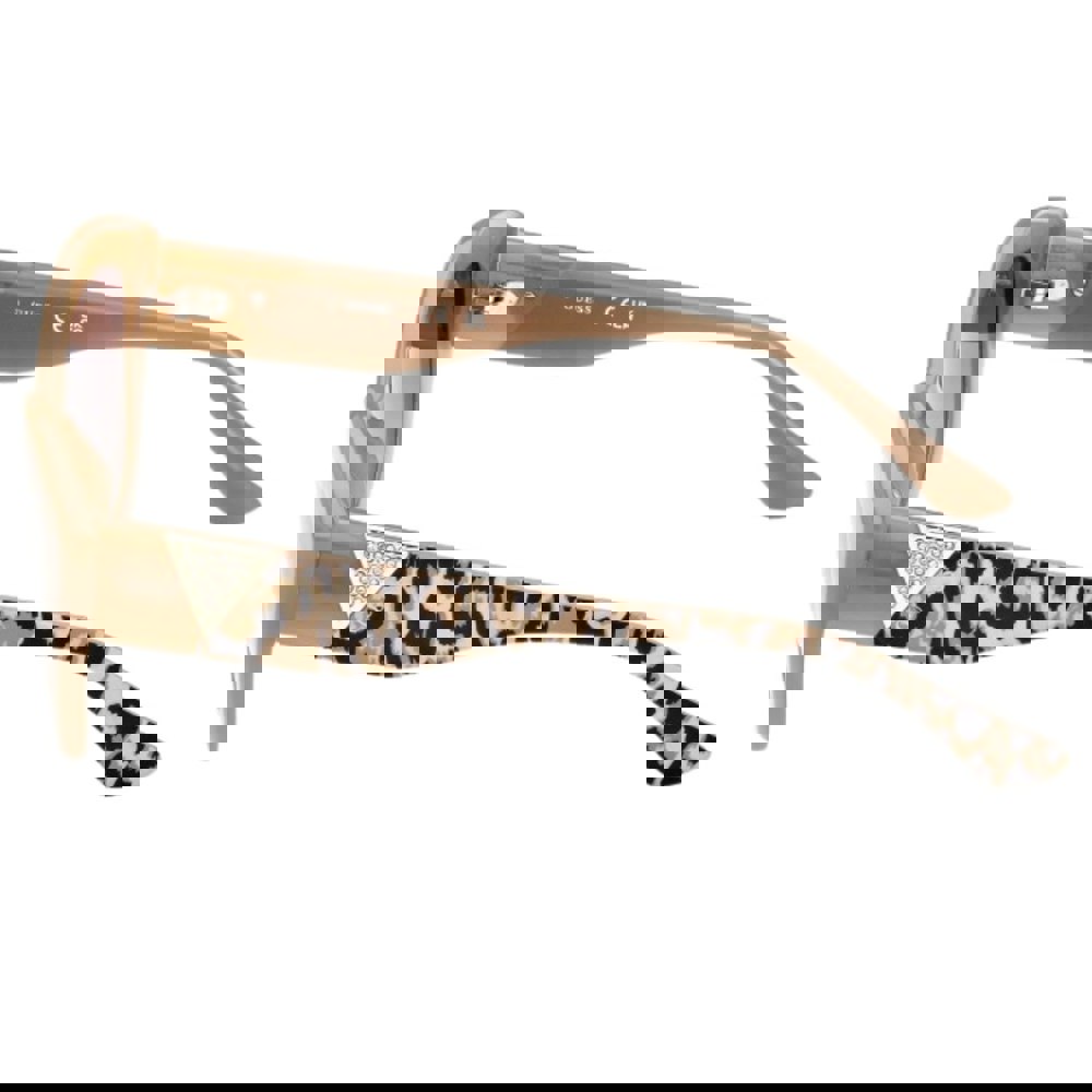 Guess Gradient Brown Lensed Shiny Beige Framed Sunglasses