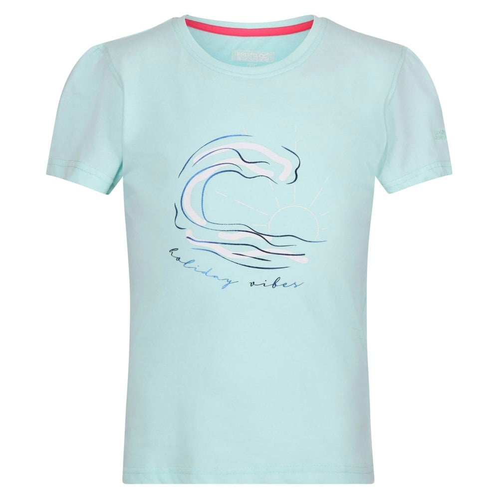 Regatta Childrens/Kids Bosley VII Wave T-Shirt - Bleached Aqua