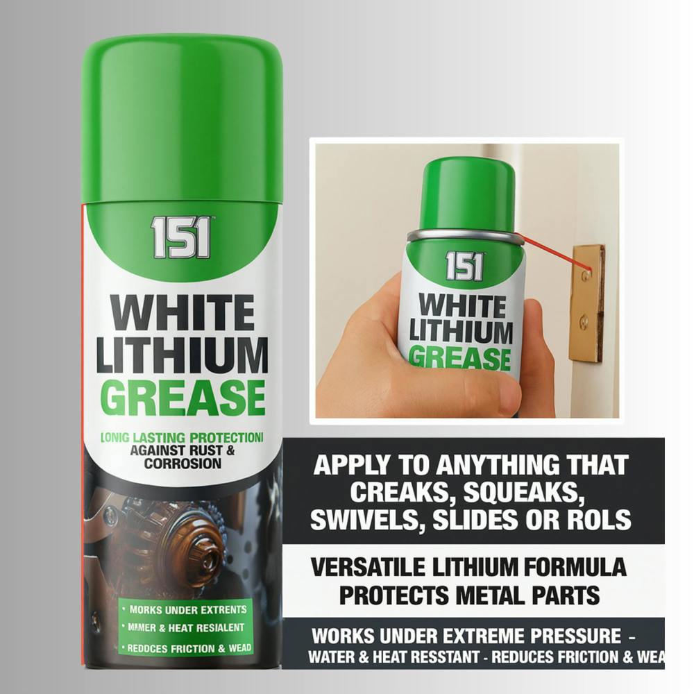 151 2X 151 White Lithium Grease Long Lasting Protection 400ml