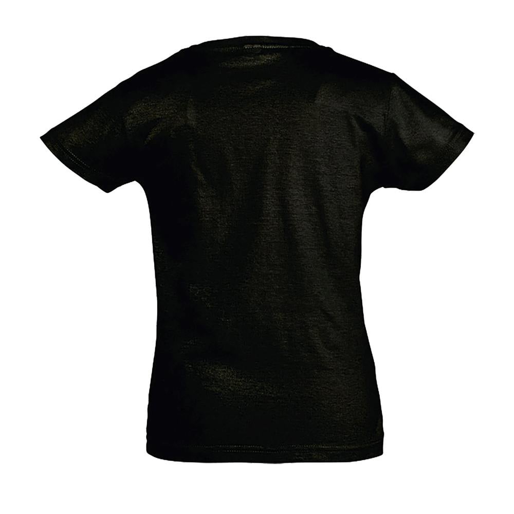 SOLS Girls Cherry Short Sleeve T-Shirt - Deep Black