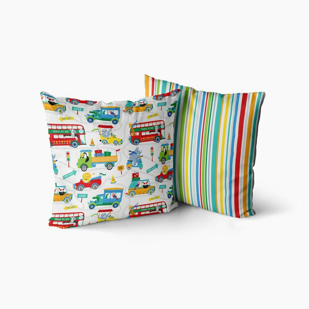 Zoo Escape Cushion Covers - Happy Linen Company