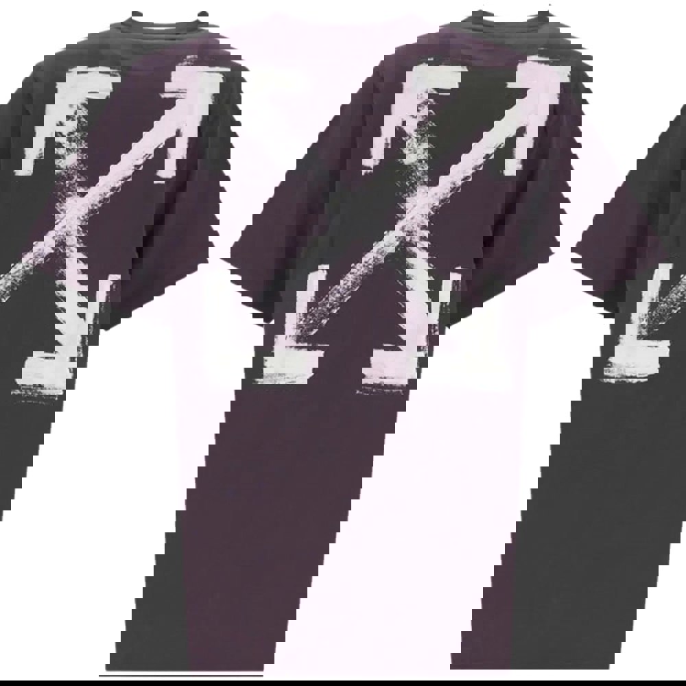 Off-White Paint Arrow Logo Oversized Fit Purple T-Shirt XS
