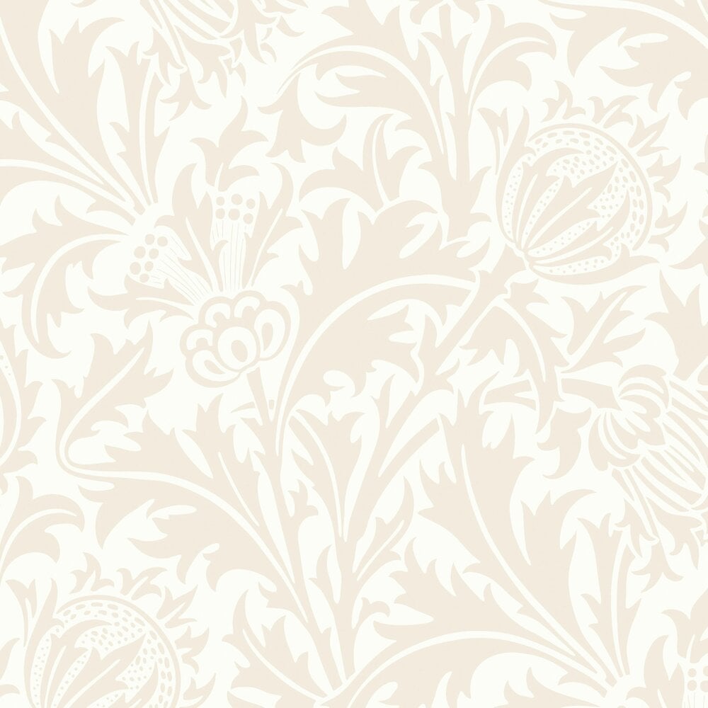 Hoopla Walls Thistle Damask - Oyster 10m Wallpaper