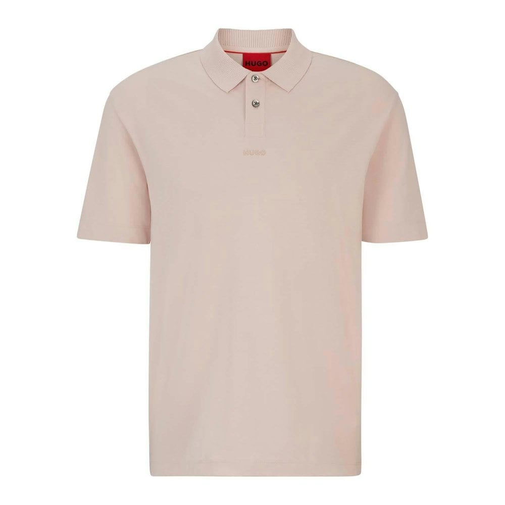 Hugo Mens Dangula Print Logo Polo Shirt - Pink