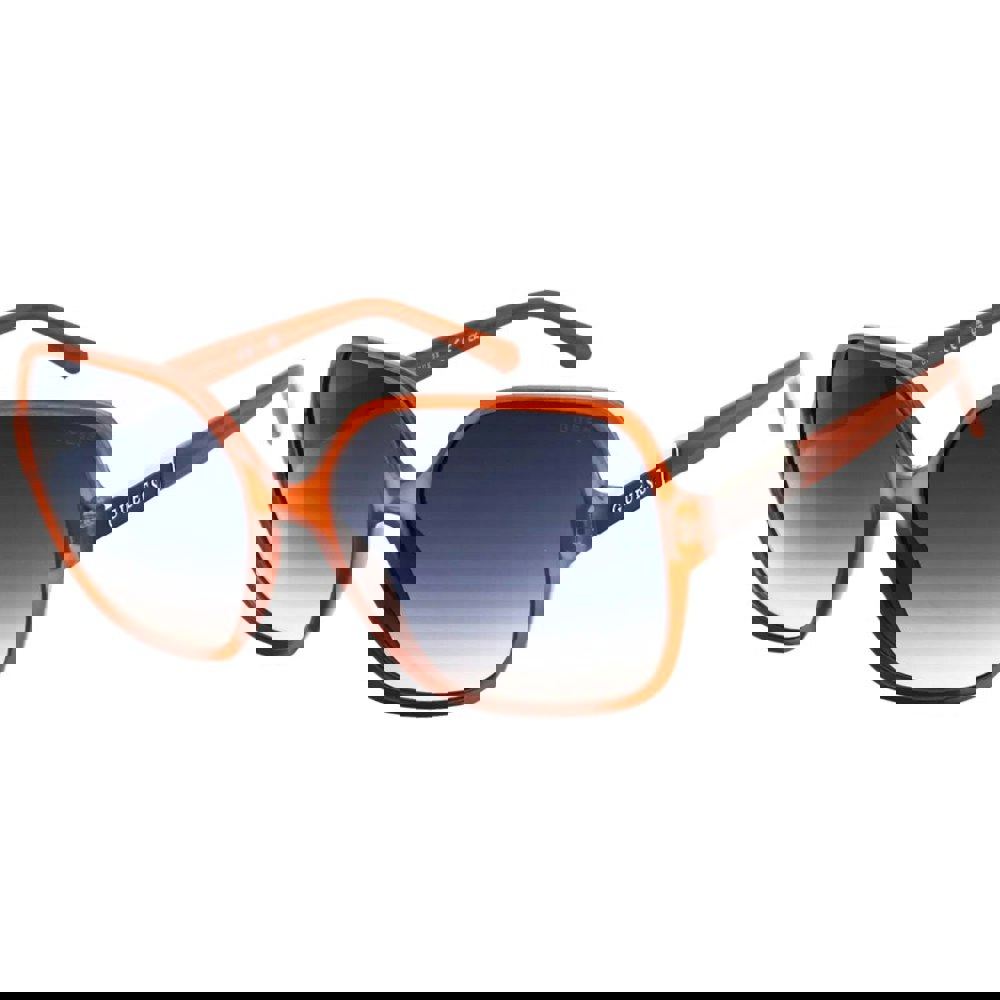 Guess Gradient Blue Lens Light Brown Sunglasses