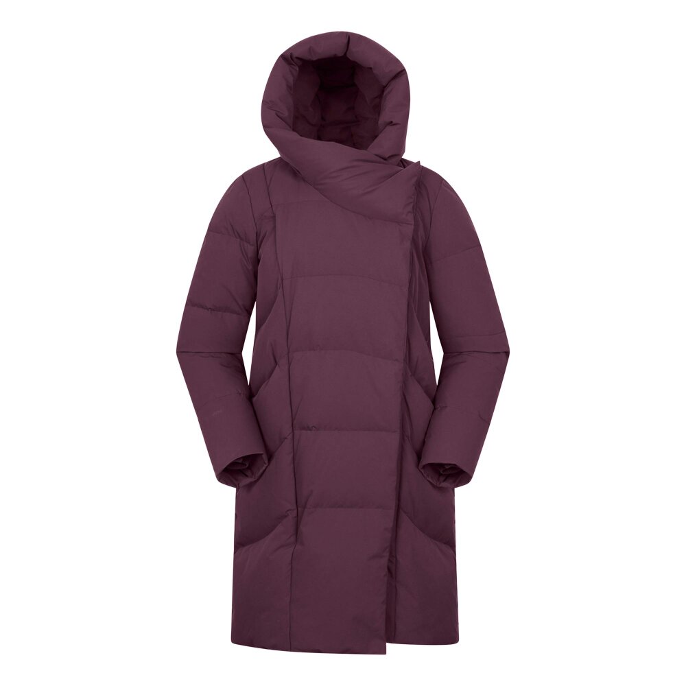Mountain Warehouse Womens Cosy Extreme II Wrap Down Jacket - Dark Burgundy - Dark Burgundy - 100% Polyester