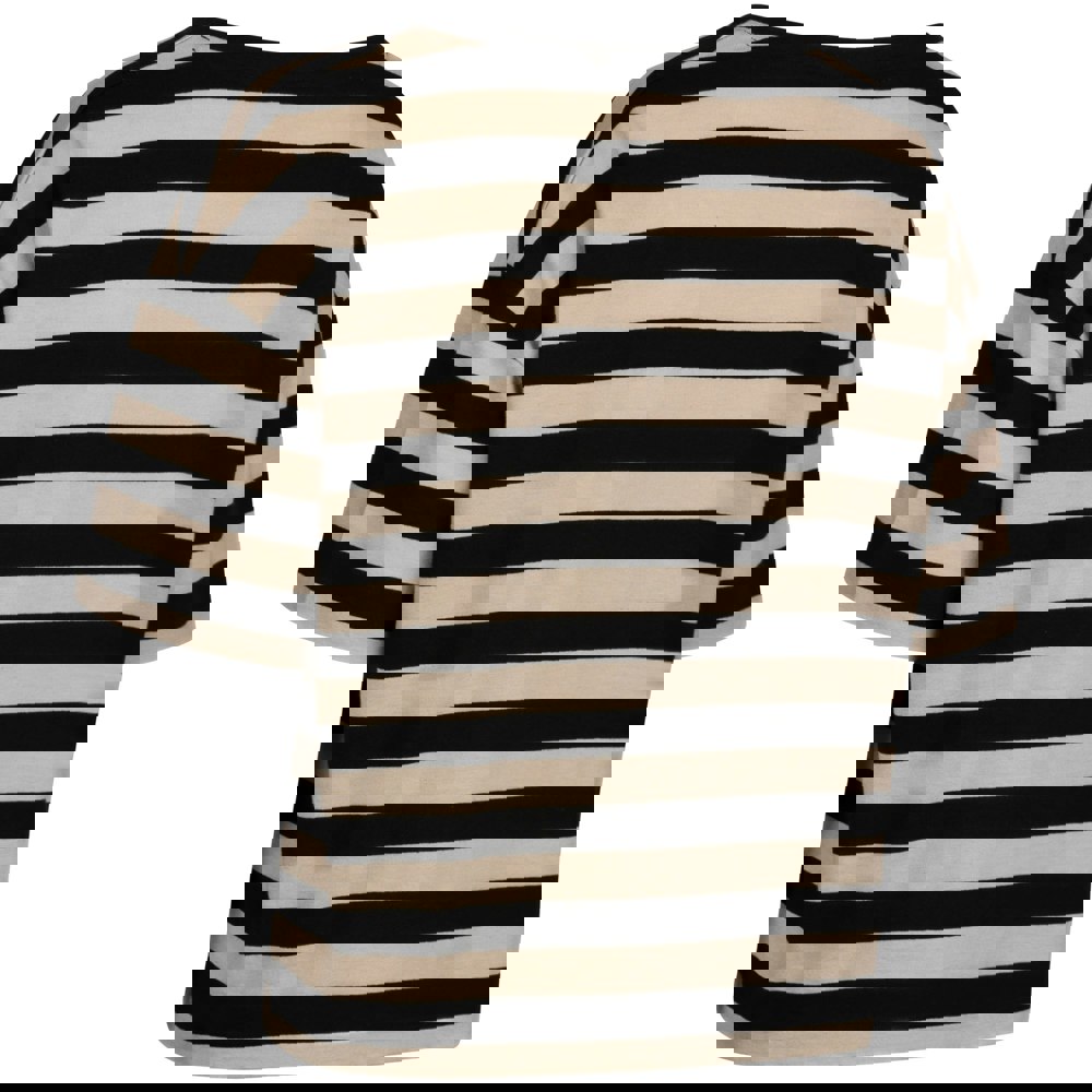 Trespass Womens/Ladies Donna Striped Boxy T-Shirt - Black