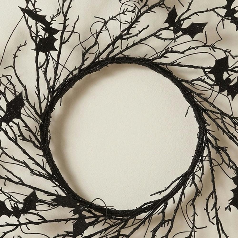 Garden Greatness Spooky Bat Wreath Garden Door Decor