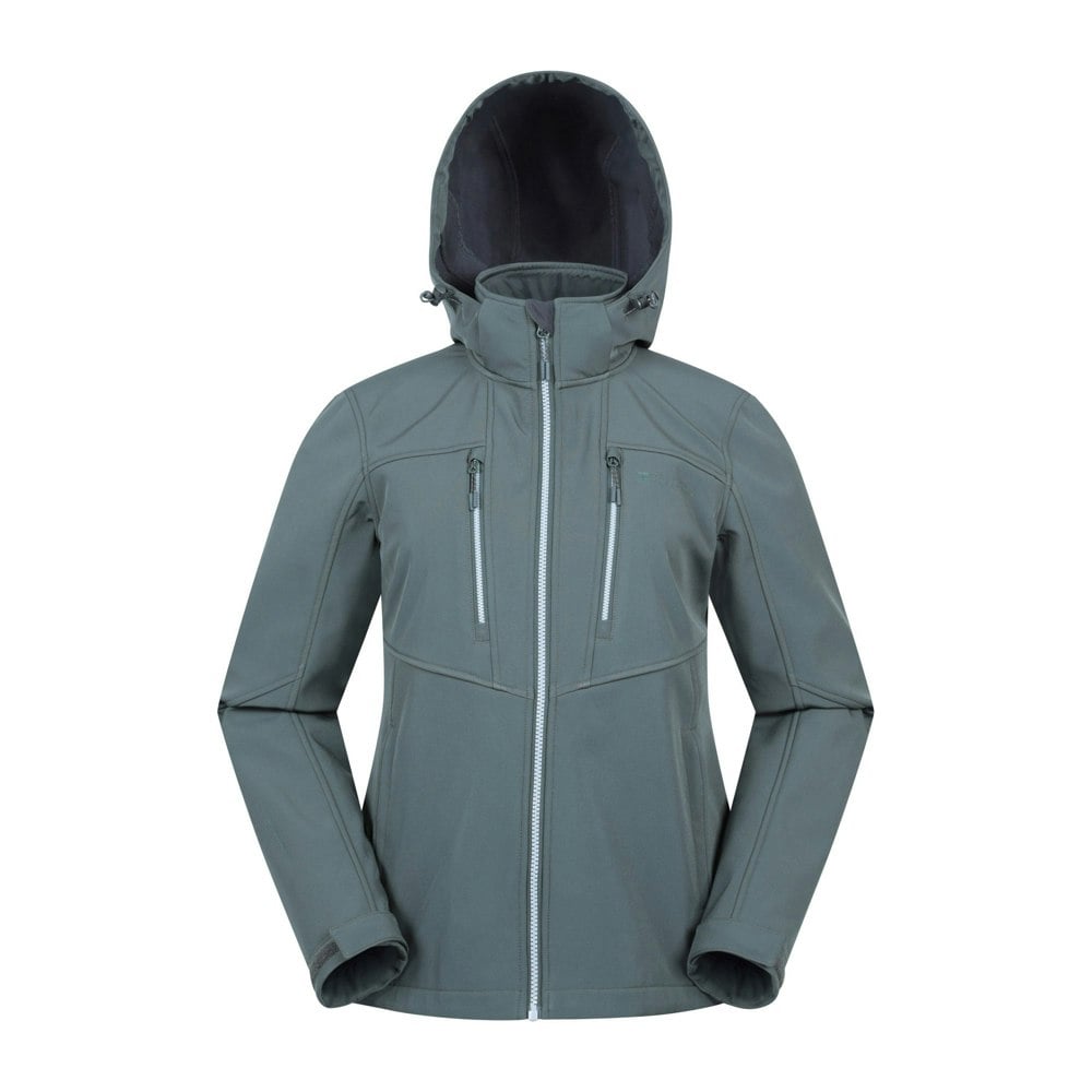 Mountain Warehouse Womens/Ladies Genesis Windproof Soft Shell Jacket - Khaki Green