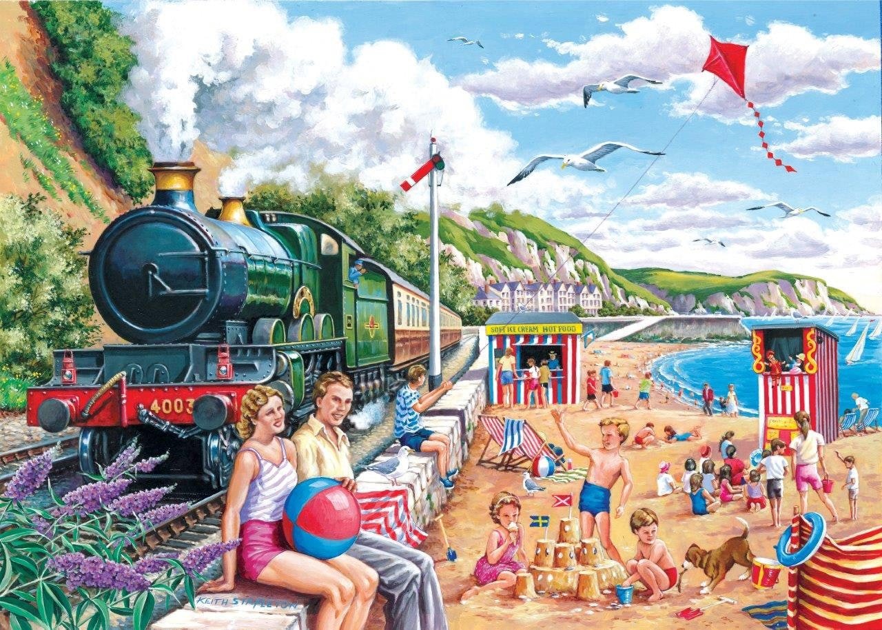 The House of Puzzles, Seaside Special - BIG 250 Piece Jigsaw Puzzle