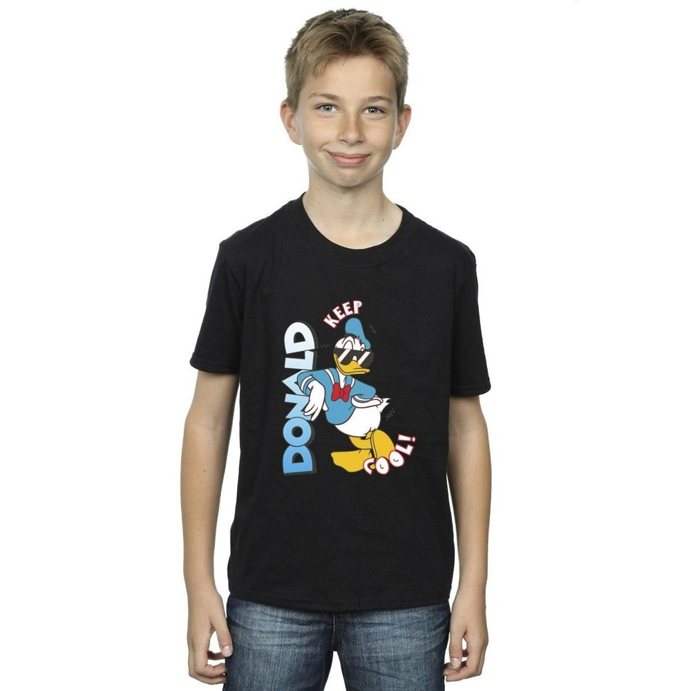 Disney Boys Donald Duck Cool T-Shirt - Black