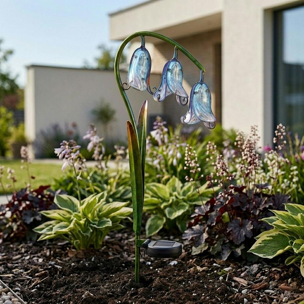 Garden Greatness Bluebells Solar Garden Stake Light