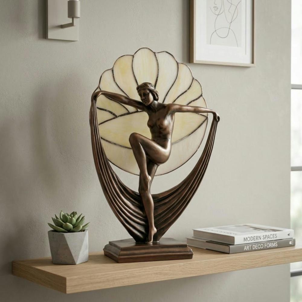 Garden Greatness Juliana Nouveau Bronze Dancer Figurine Lamp