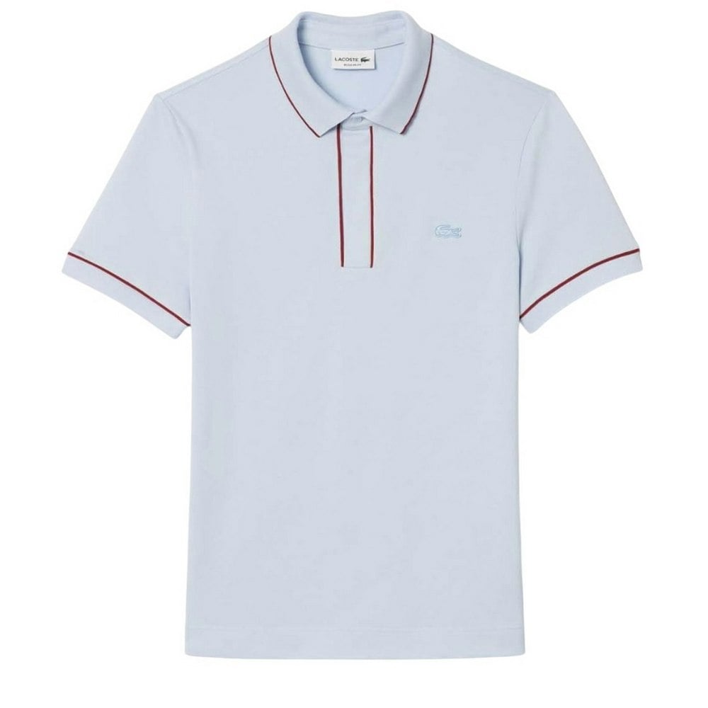 Lacoste Mens Smart Paris Pique Stretch Regular Polo Shirt - Blue