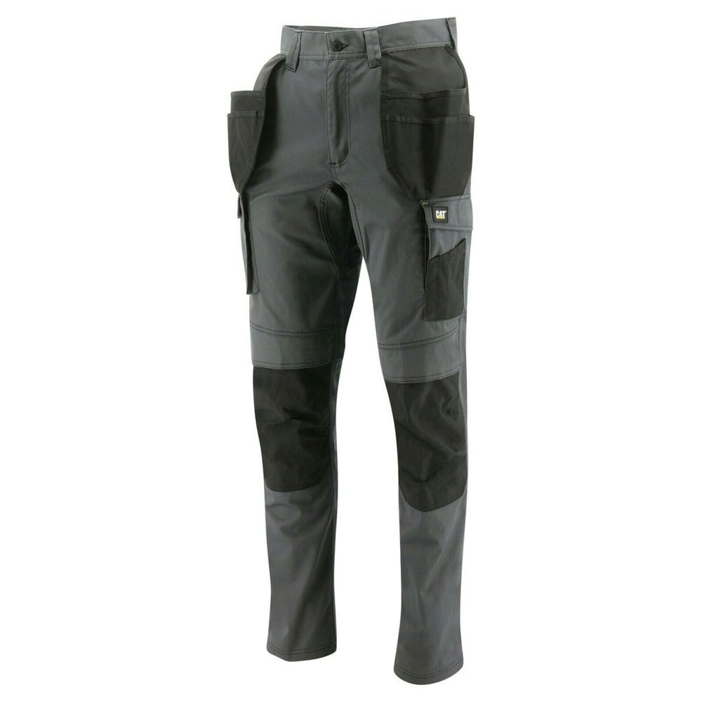 Caterpillar Mens Essentials Stretch Work Trousers - Dark Shadow/Black
