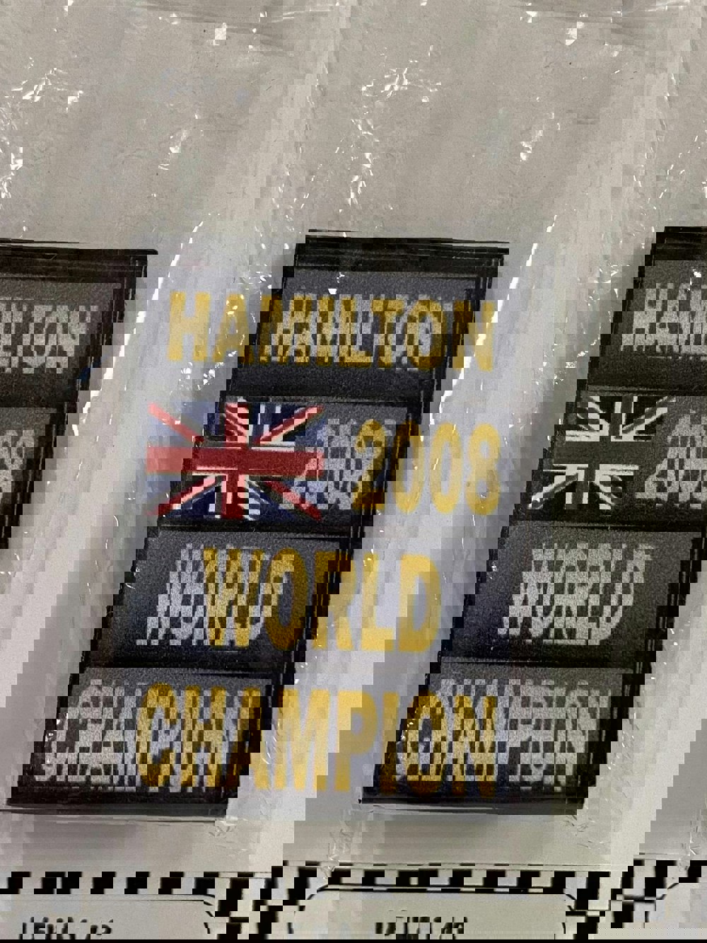 lewis hamilton world champion 2008 f1 board signage 1:43 cartrix ha143