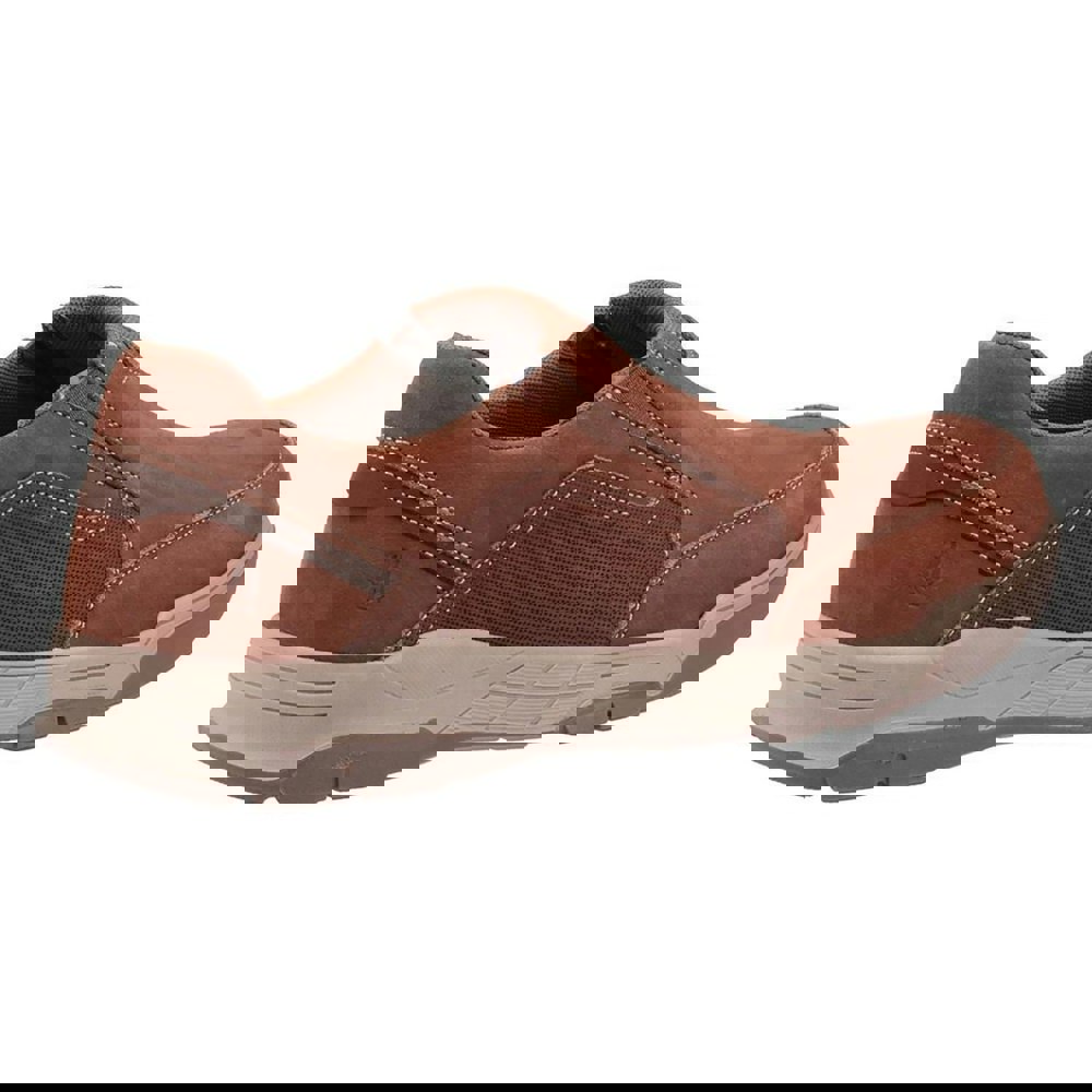 Hush Puppies Mens Fletcher Leather Shoes - Tan