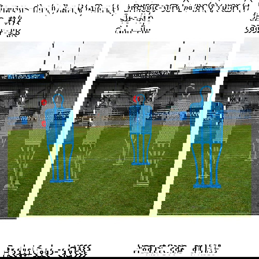 Single 6ft 5 Inch BLUE Football Mannequin - Set Piece Dummy Defender Training