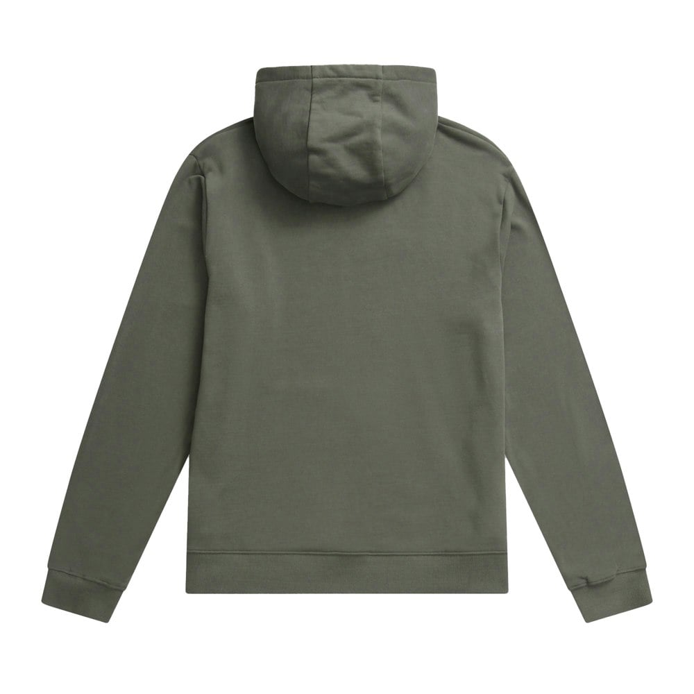 Animal Mens Driver Logo Organic Hoodie - Khaki Green