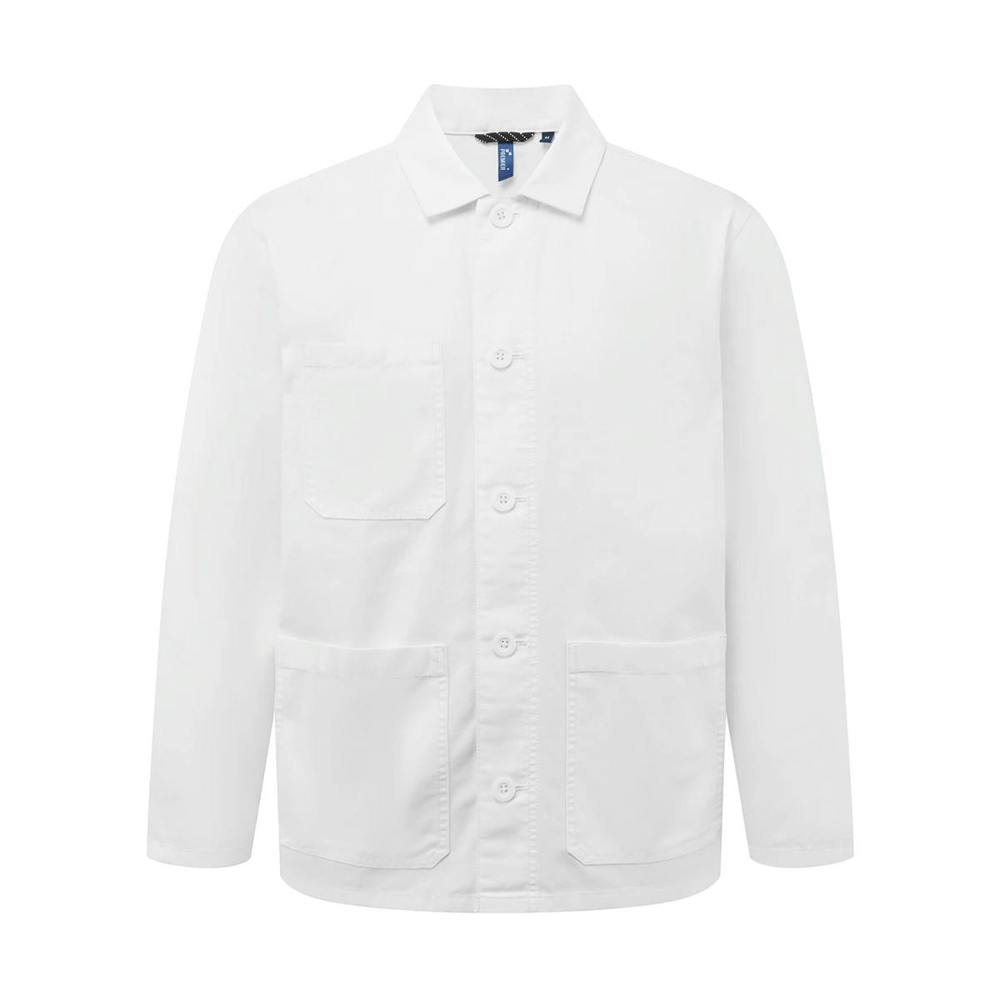 Premier Unisex Adult 2.0 Utility Jacket - White - White - 60% Cotton/40% Recycled Polyester