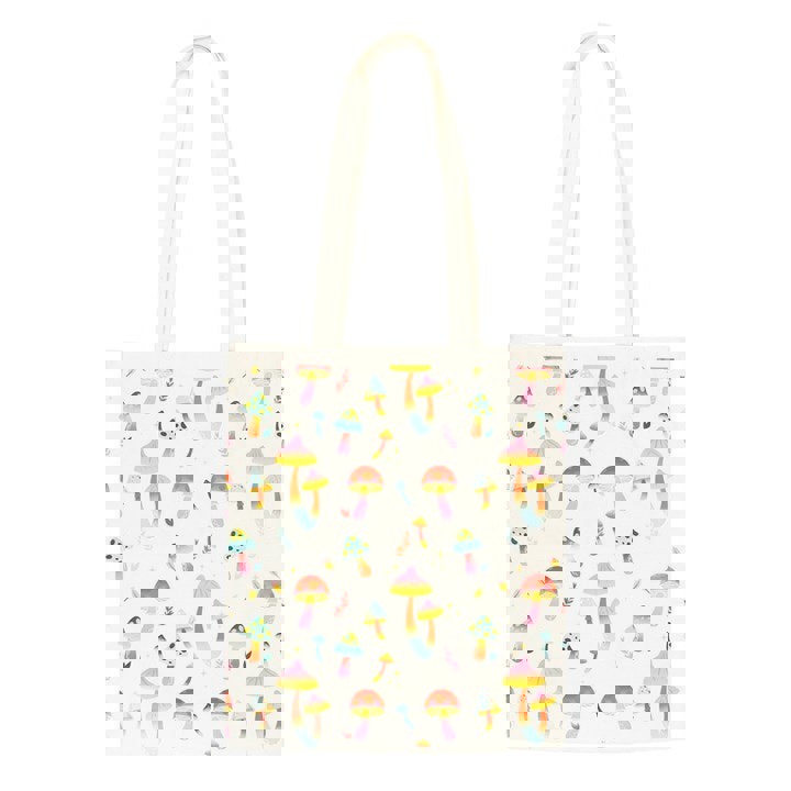 Serano Funky Fungi Mushroom Print Polycotton Tote Bag