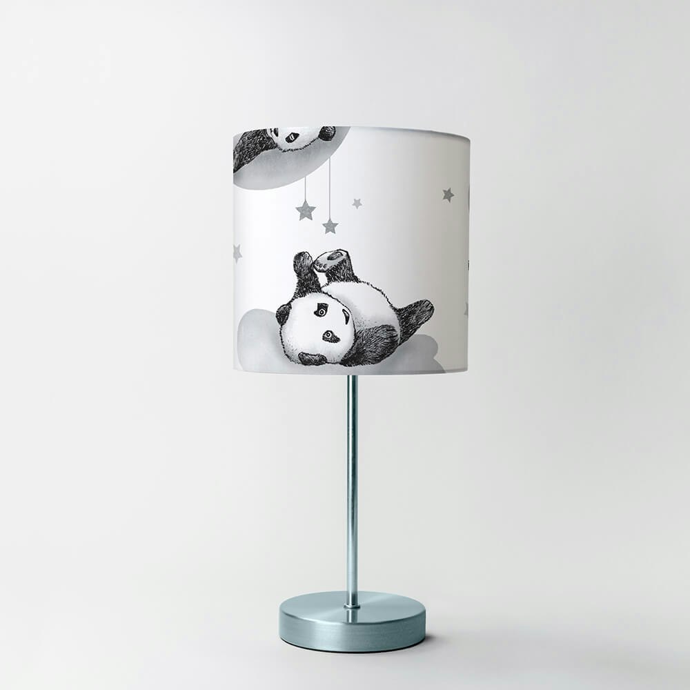 Sleepy Panda Table Lampshade - Happy Linen Company