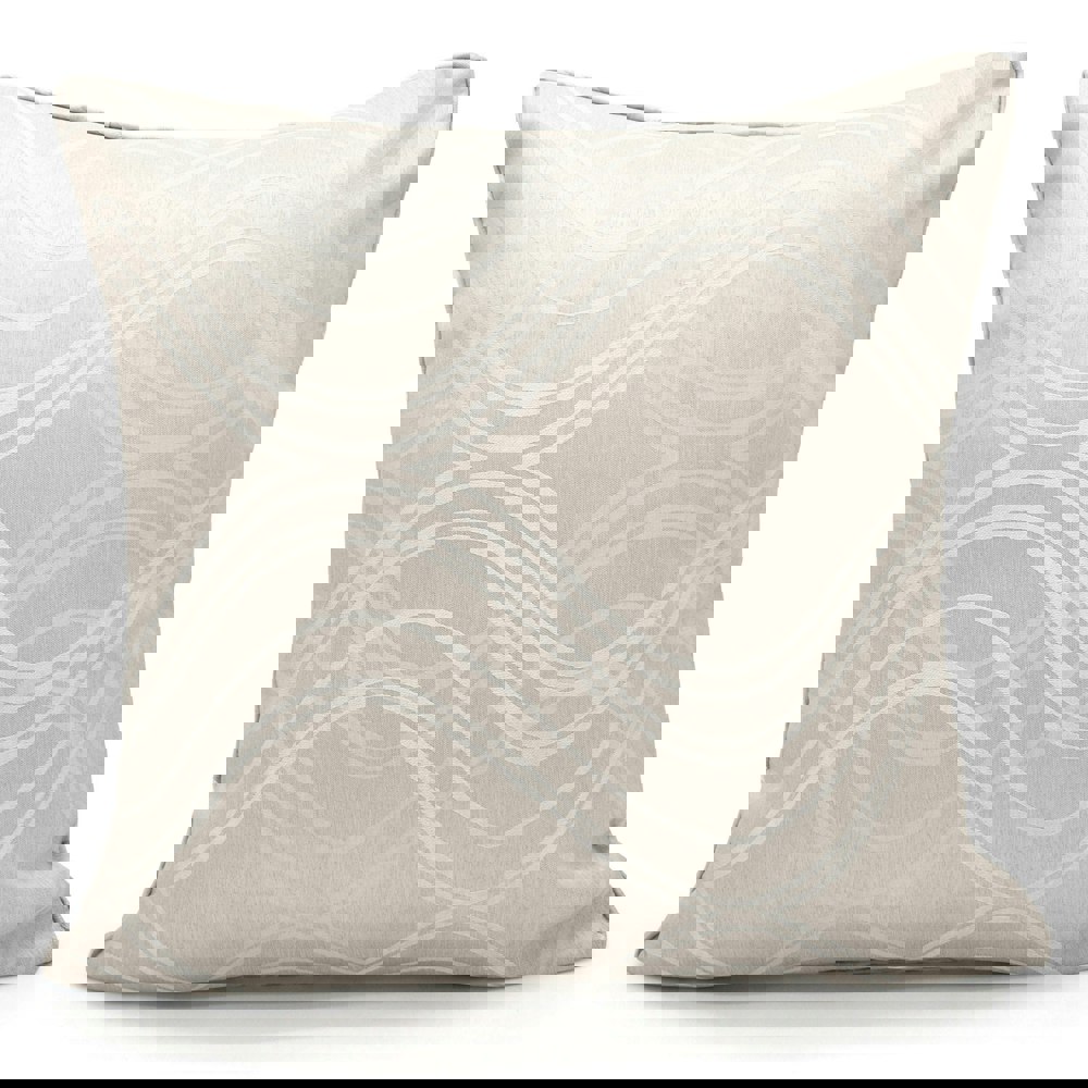 Velosso Modern Woven Spirals Design Cushion - 43cm x 43cm